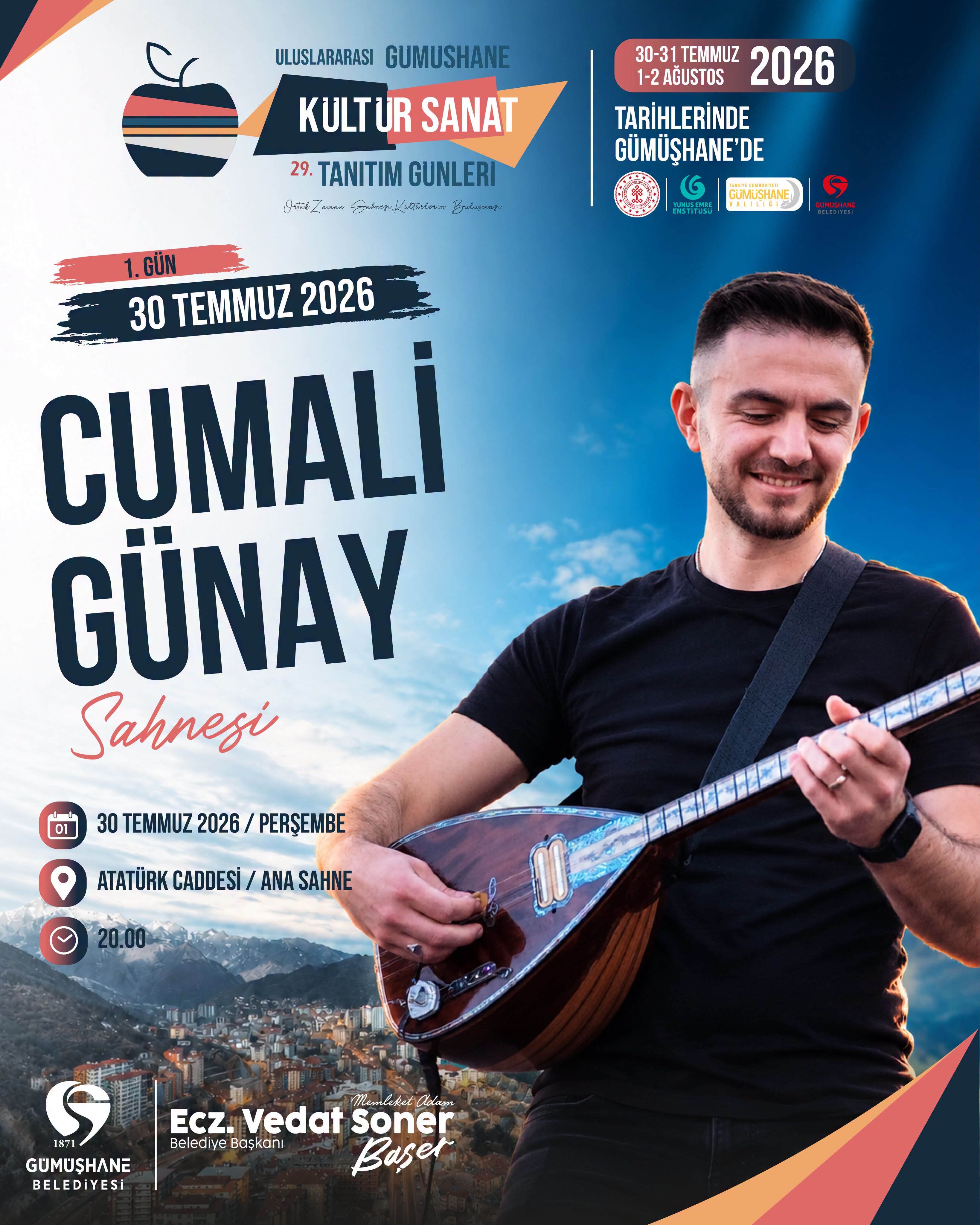 29. Uluslararası Gümüşhane Kültür Sanat Tanıtım Günleri başlıyor!