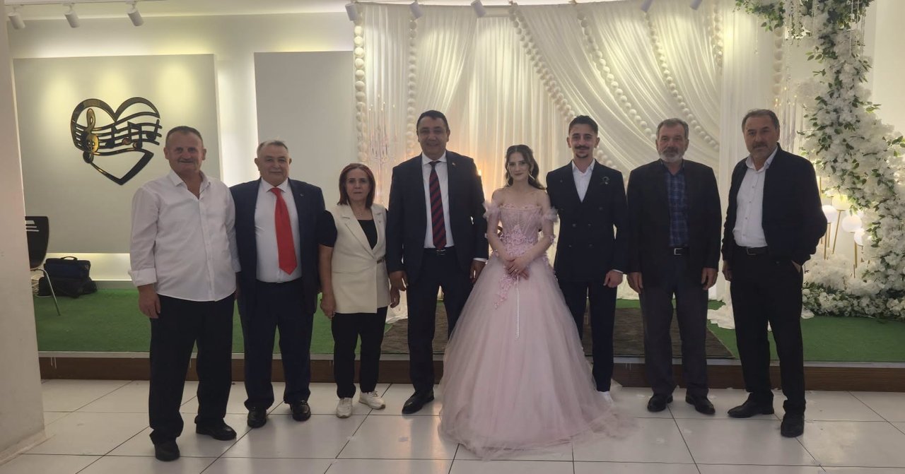 BAŞKANIMIZ, İREM DEMİREL VE HAKTAN AYDIN’IN NİŞAN TÖRENİNE KATILDI