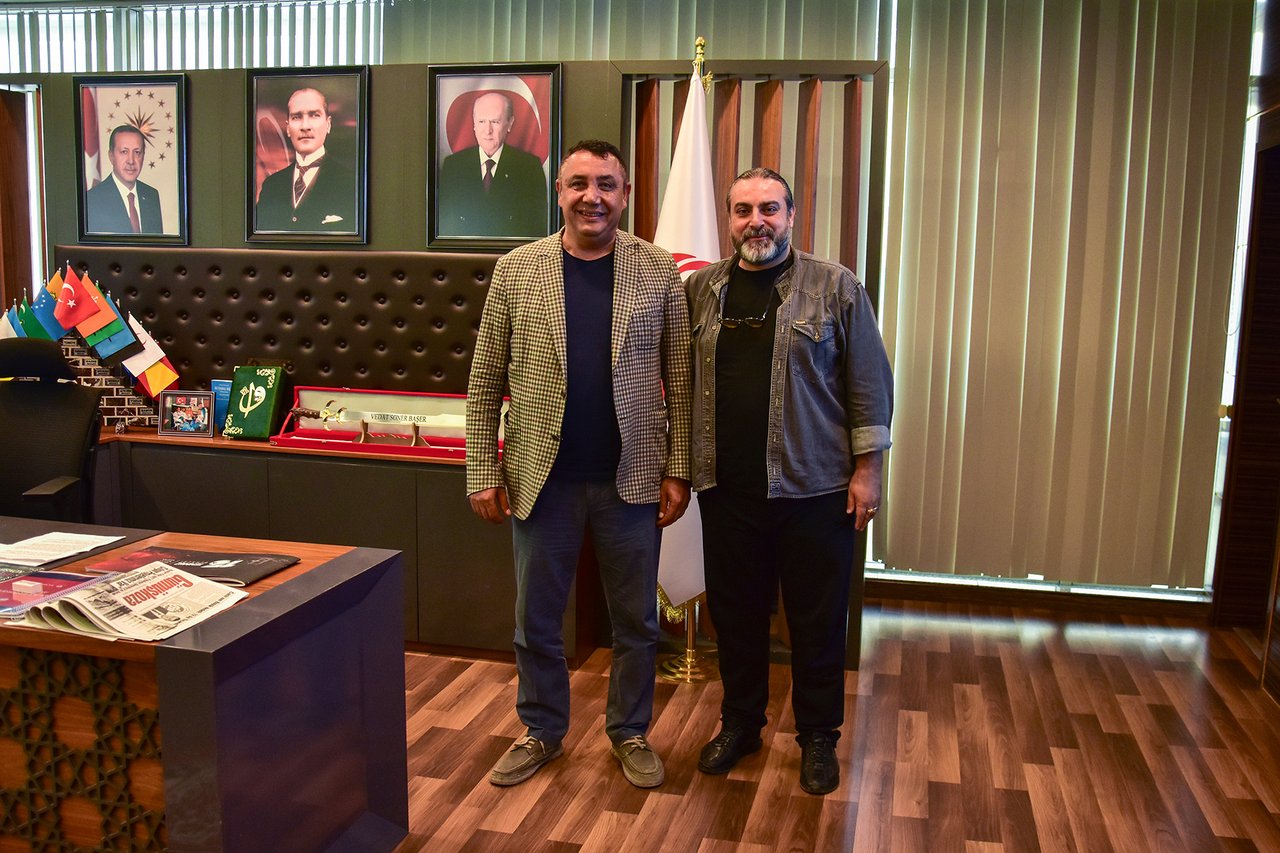 BAŞKANIMIZ, KIYMETLİ HEMŞEHRİMİZ AKIN AKINTÜRK’Ü BELEDİYEMİZDE MİSAFİR ETTİ