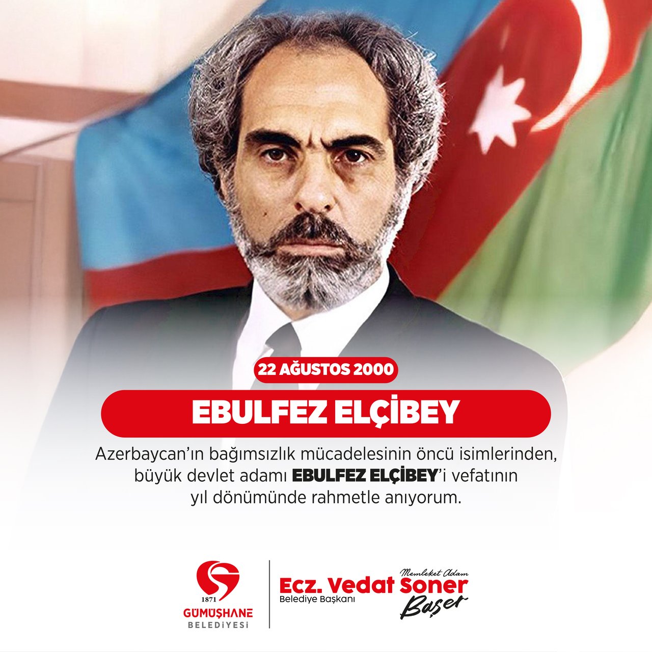 BAŞKANIMIZ EBULFEZ ELÇİBEY’İ VEFATININ YIL DÖNÜMÜNDE RAHMETLE ANDI