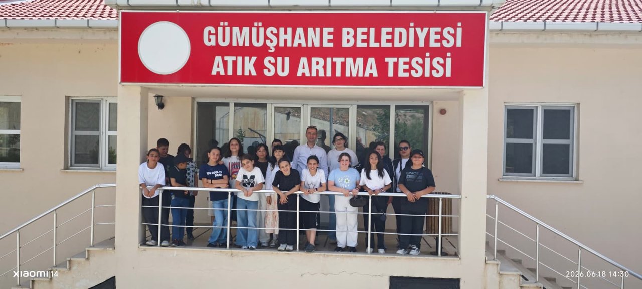 GÜMÜŞHANE MERKEZ ATATÜRK İLKOKULU 5. SINIF ÖĞRENCİLERİ ATIK SU ARITMA TESİSİMİZİ ZİYARET ETTİ
