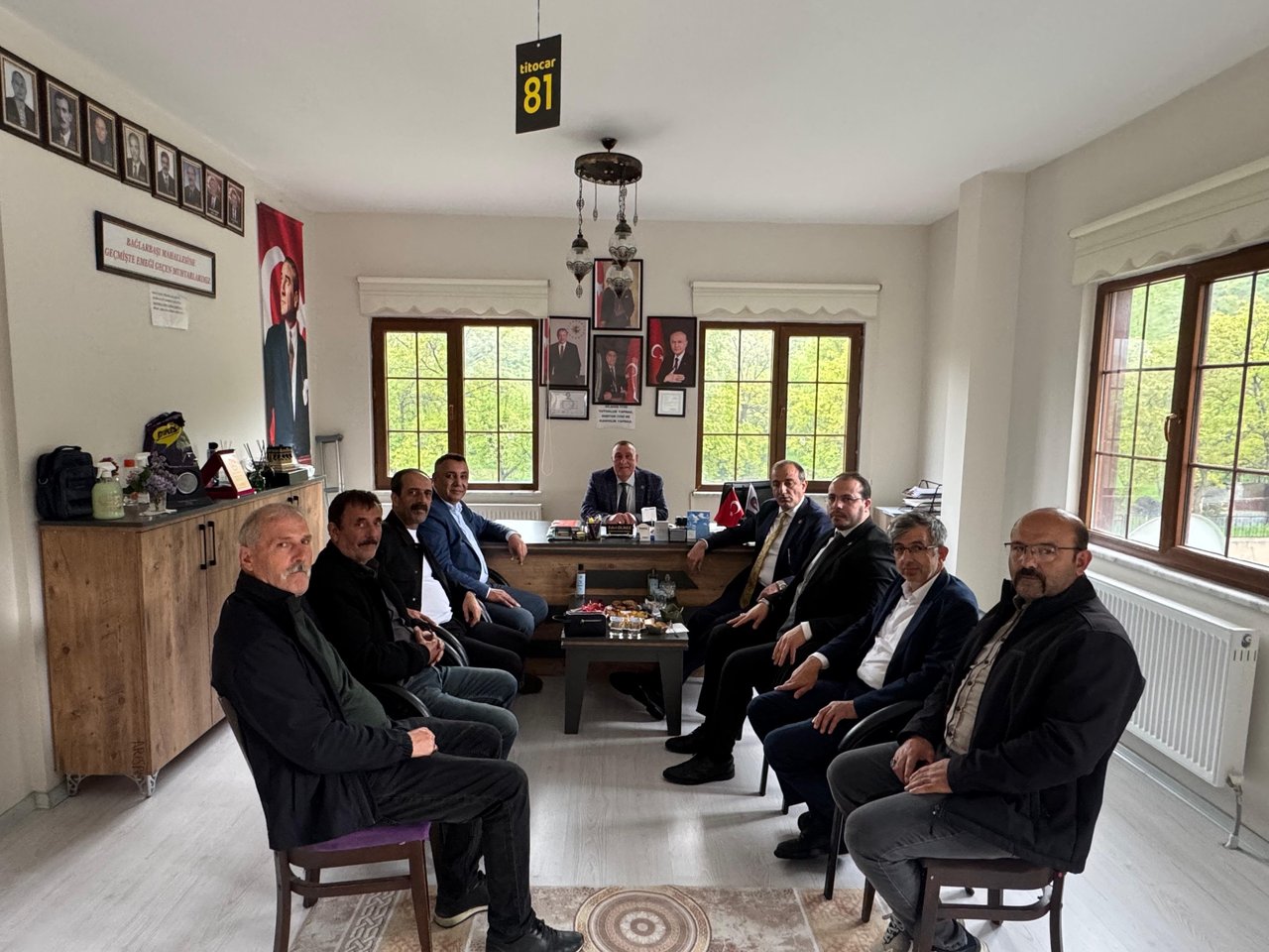BAŞKANIMIZDAN YOĞUN GÜN, ZİYARETLERDE DULUNDU, CENAZE MERASİMİNE KATILDI