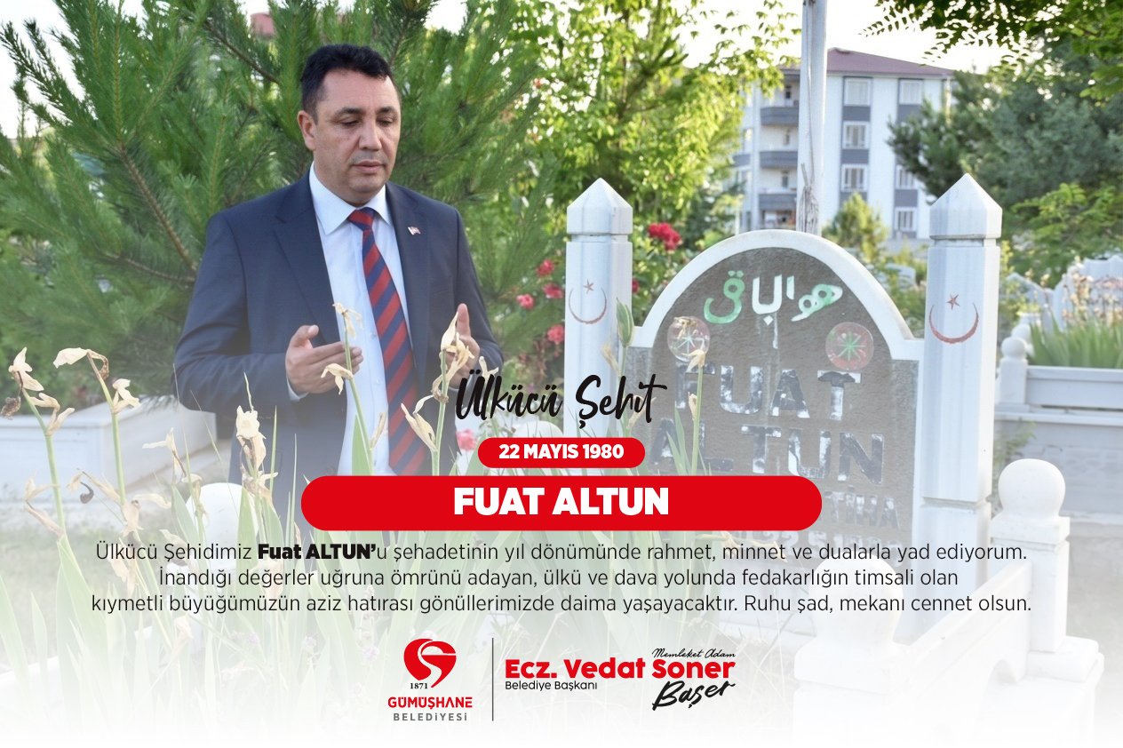 BAŞKANIMIZ, ÜLKÜCÜ ŞEHİDİMİZ FUAT ALTUN’U ŞEHADETİNİN YIL DÖNÜMÜNDE DUALARLA YAD ETTİ