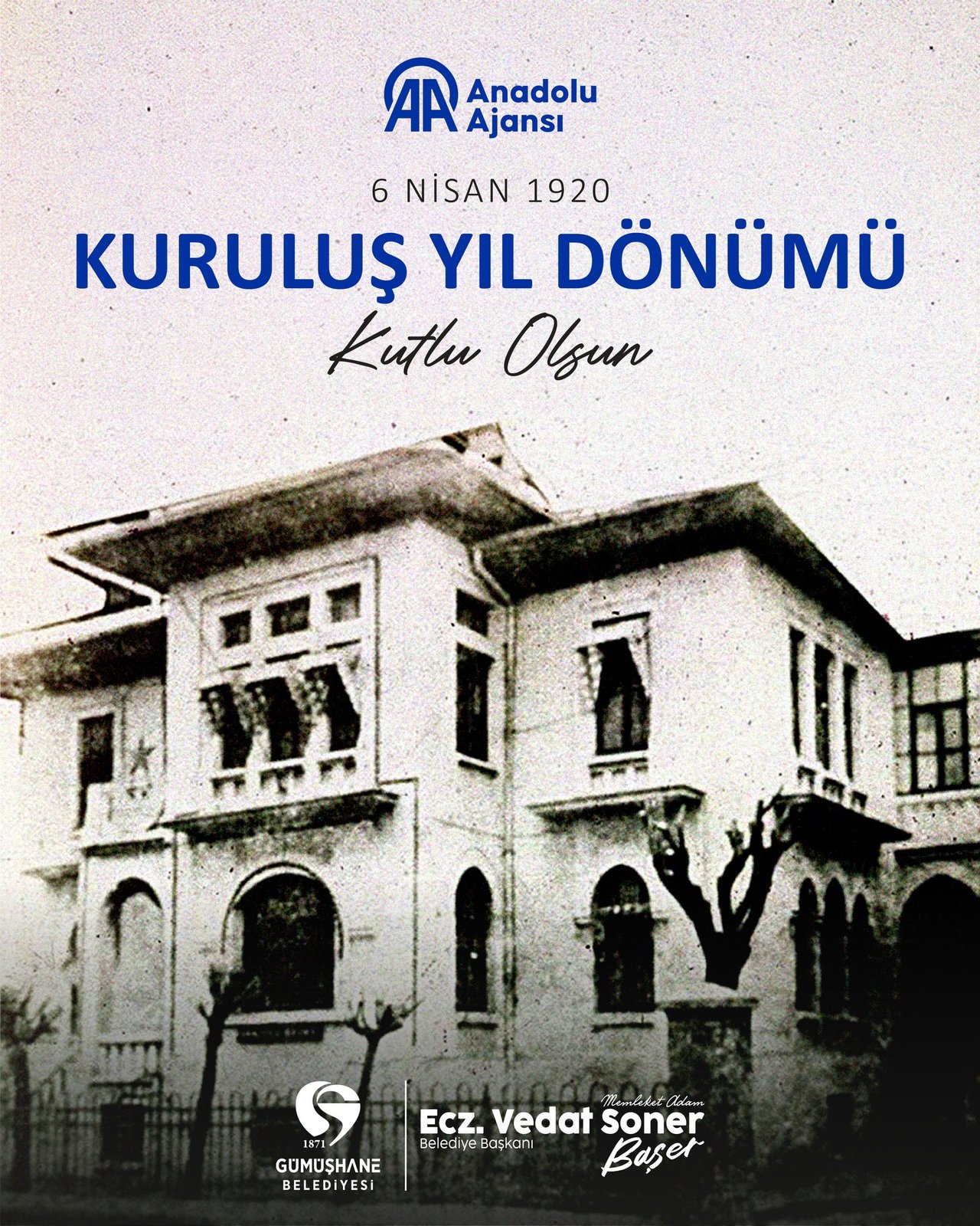 BAŞKANIMIZ, ANADOLU AJANSININ 106. KURULUŞ YIL DÖNÜMÜ KUTLADI