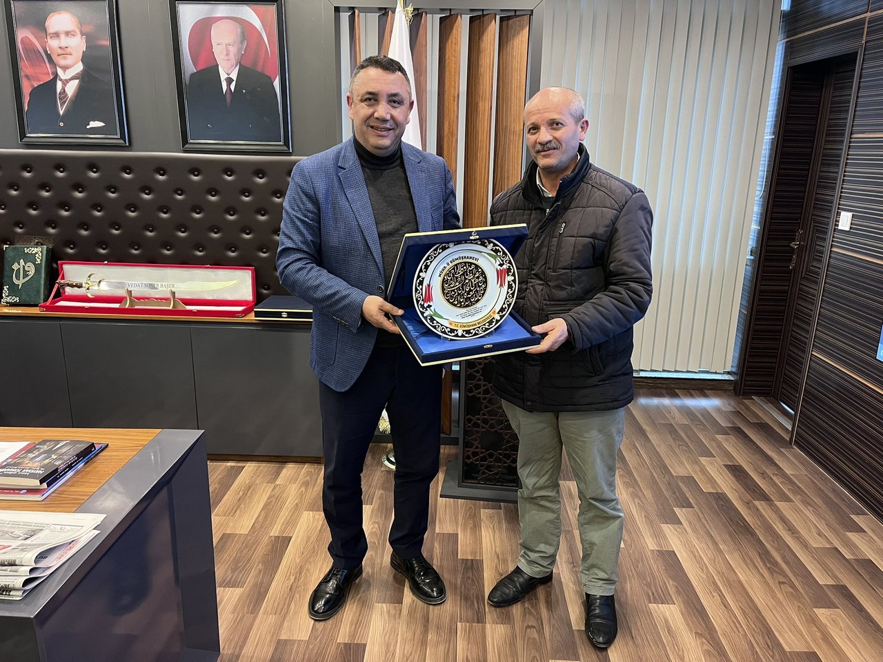 BAŞKANIMIZ, ZİYARET KABUL ETTİ, NİKAH KIYDI