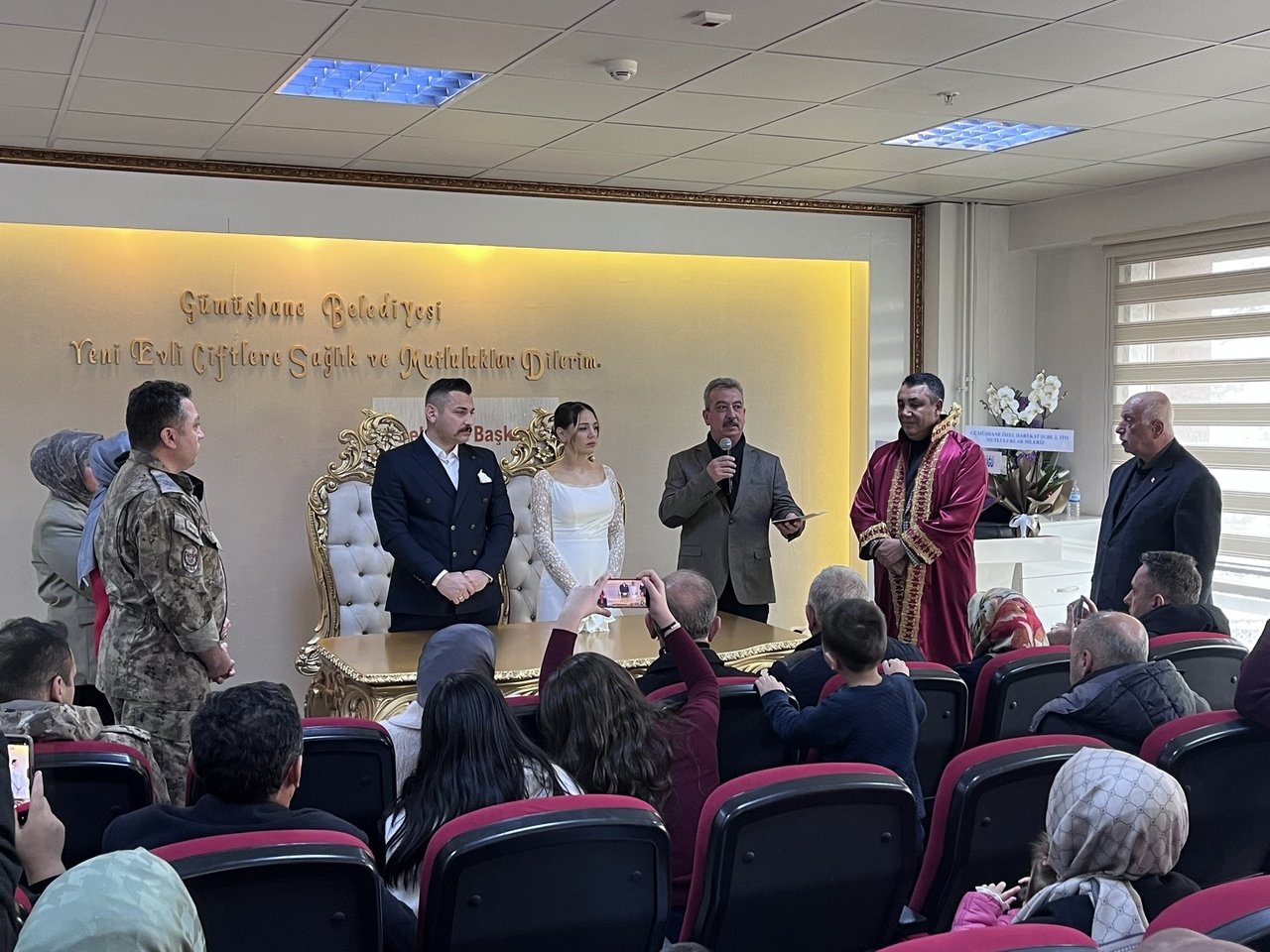 BAŞKANIMIZ, BAHAR SET VE FAHRETTİN YİĞİT ÇİFTİNİN NİKAH AKİTLERİNİ GERÇEKLEŞTİRDİ