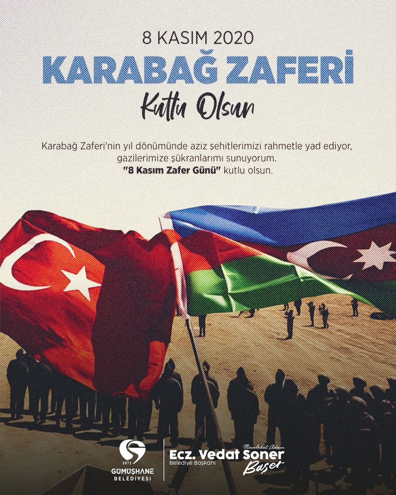 BAŞKANIMIZ, KARABAĞ ZAFERİ’NİN 5. YIL DÖNÜMÜNDE AZİZ ŞEHİTLERİMİZİ RAHMETLE YAD ETTİ