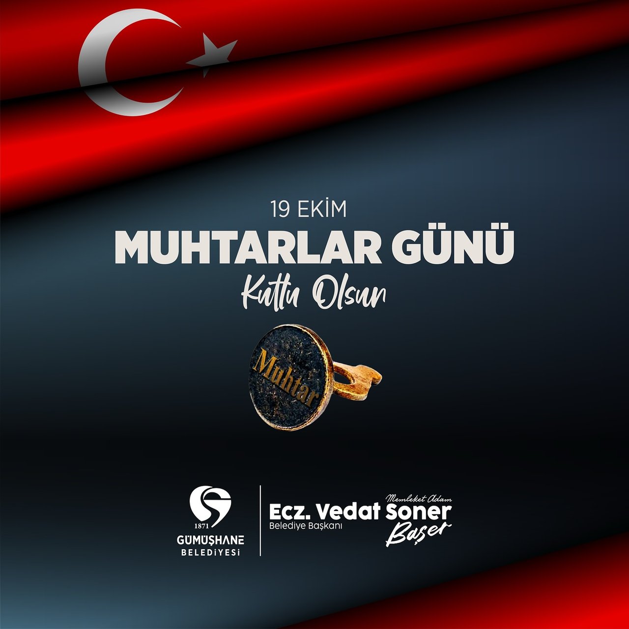 BAŞKANIMIZ, 19 EKİM MUHTARLAR GÜNÜ’NÜ TEBRİK ETTİ