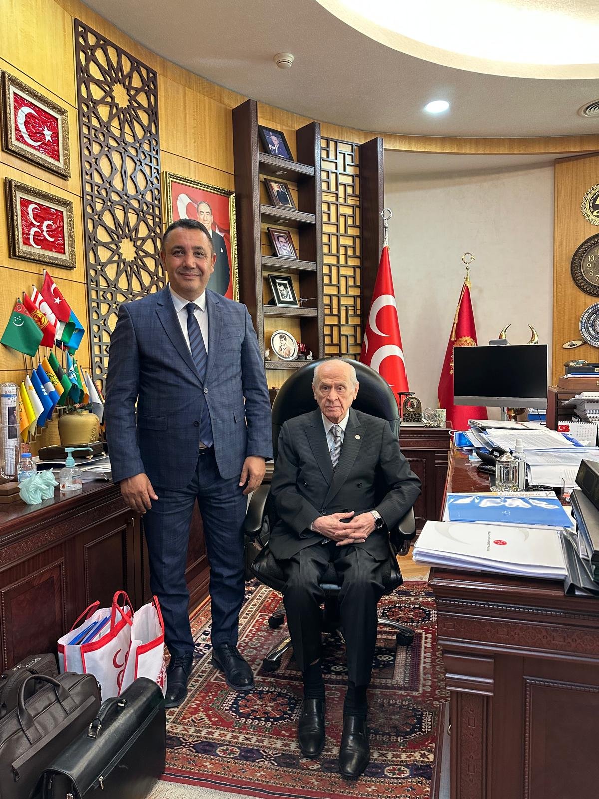 BAŞKANIMIZ, GENEL BAŞKANIMIZ SAYIN DR. DEVLET BAHÇELİ BEYEFENDİYİ ZİYARET ETTİ