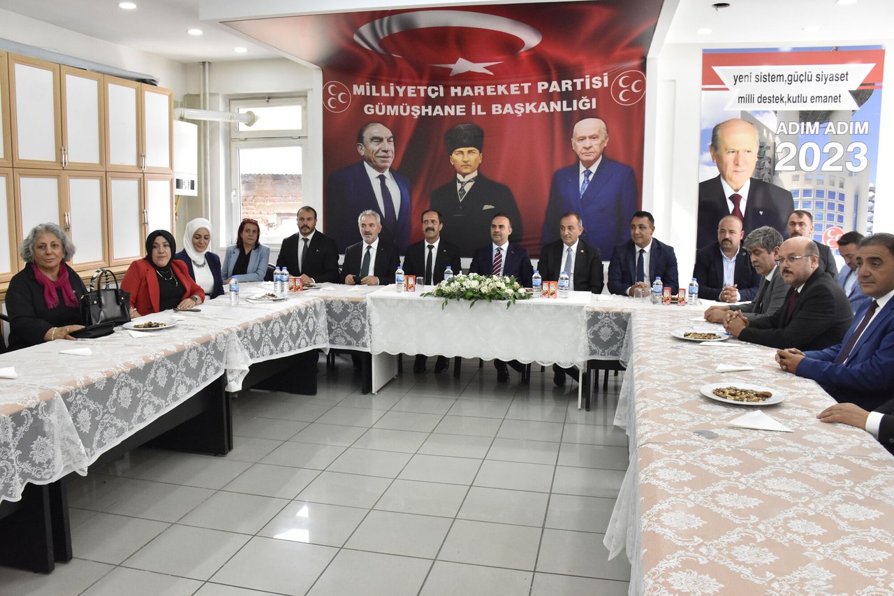 SANAYİ VE TEKNOLOJİ BAKANIMIZ SAYIN MEHMET FATİH KACIR MHP GÜMÜŞHANE İL BAŞKANLIĞIMIZI ZİYARET ETTİ