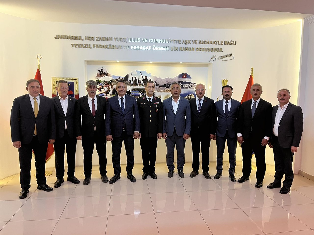 BAŞKANIMIZ, İL JANDARMA KOMUTANIMIZ KIDEMLİ ALBAY BİLAL SARIDOĞAN’I MAKAMINDA ZİYARET ETTİ