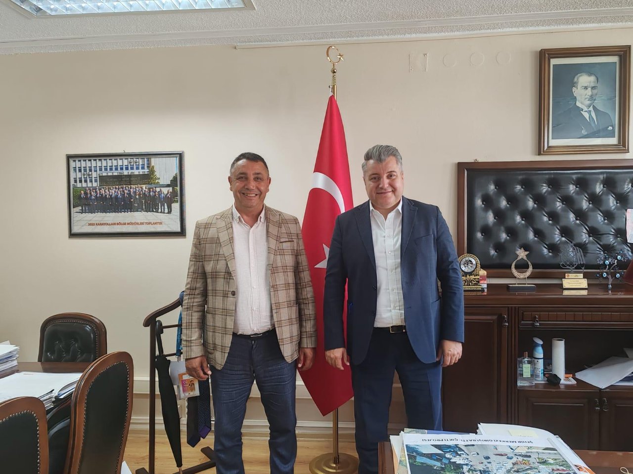 BAŞKANIMIZ, KGM ETÜT, PROJE VE ÇEVRE DAİRESİ BAŞKANIMIZ SAYIN SİNAN SEZEN’İ ZİYARET ETTİ