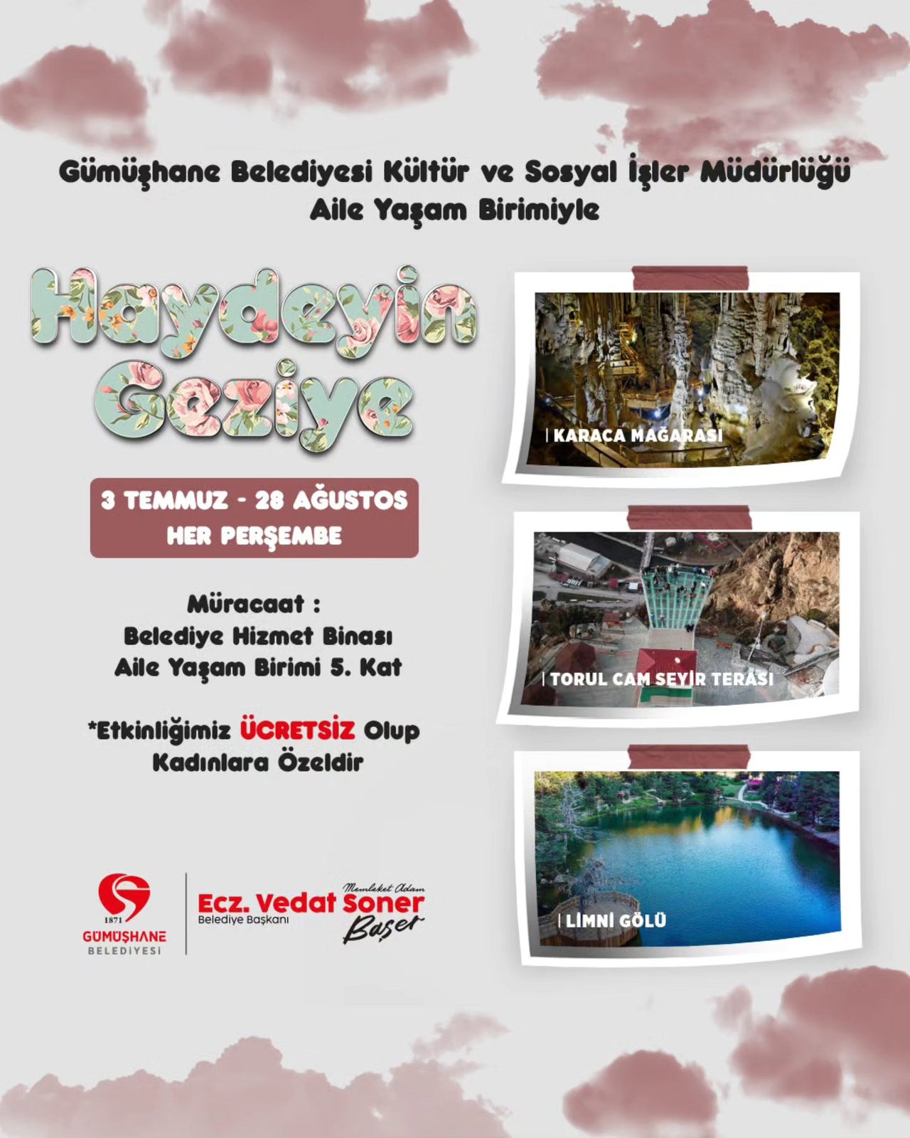BELEDİYEMİZDEN KADINLARA ÖZEL GEZİ TURU "HAYDEYİN GEZİYE"