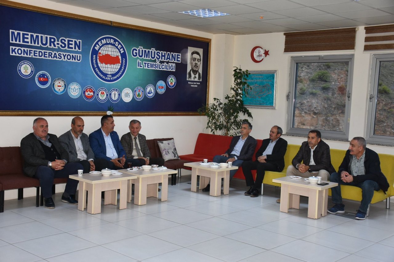 BAŞKANIMIZ, MEMUR-SEN KONFEDERASYONU GÜMÜŞHANE İL TEMSİLCİLİĞİ’Nİ ZİYARET ETTİ