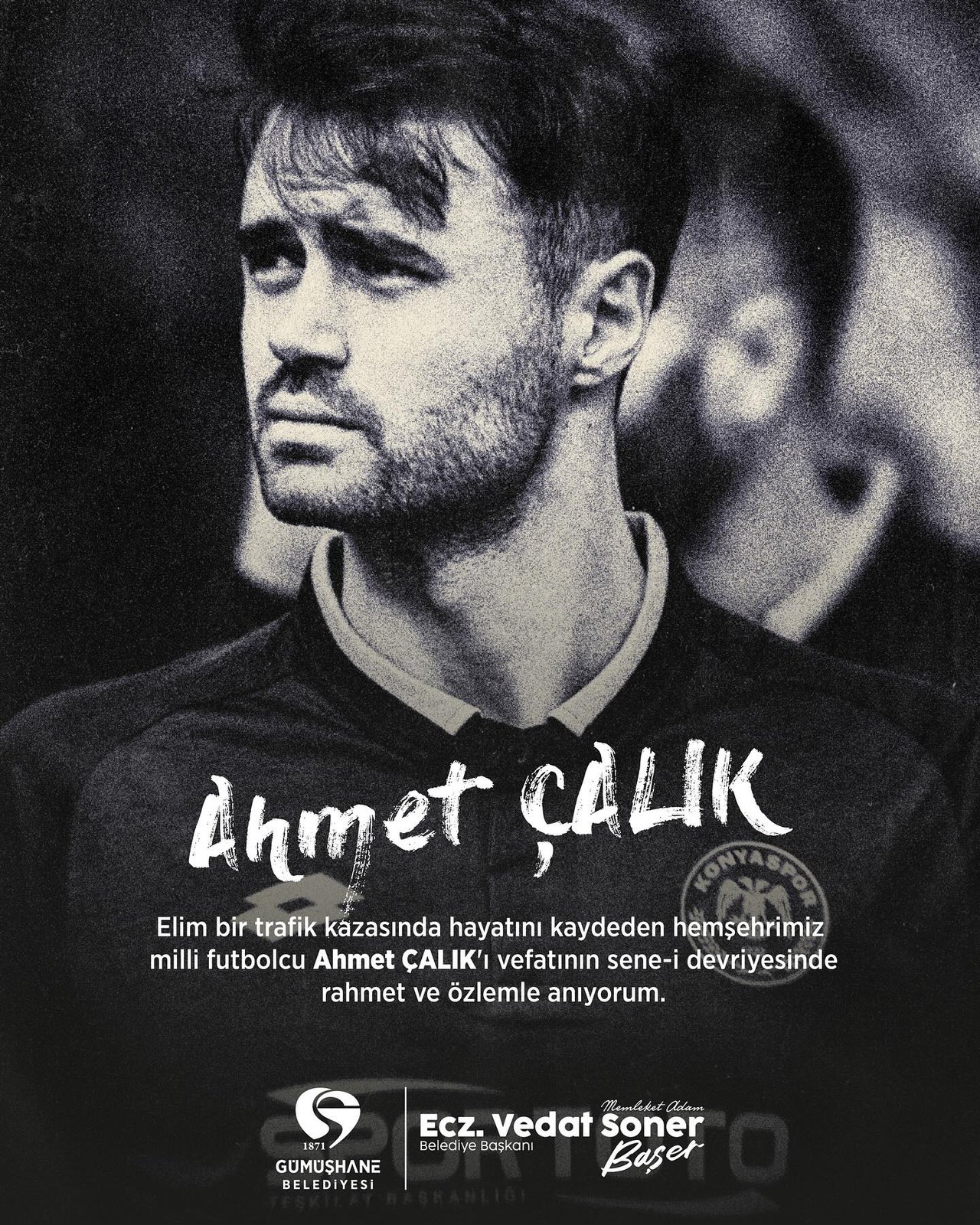 BAŞKANIMIZ, HEMŞEHRİMİZ MİLLİ FUTBOLCU AHMET ÇALIK’I VEFATININ SENE-İ DEVRİYESİNDE RAHMETLE ANDI