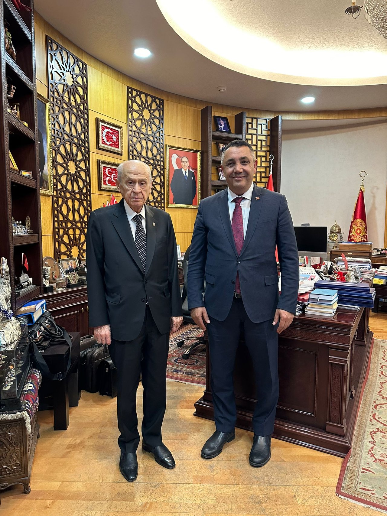 BAŞKANIMIZ, SAYIN GENEL BAŞKANIMIZ DEVLET BAHÇELİ BEYEFENDİYİ ZİYARET ETTİ
