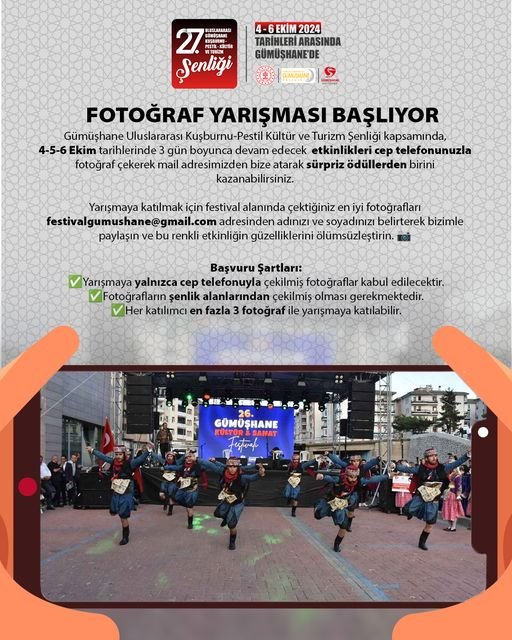 GÜMÜŞHANE ULUSLARARASI KUŞBURNU-PESTİL-KÜLTÜR VE TURİZM ŞENLİĞİ FOTOĞRAF YARIŞMASI BAŞLIYOR