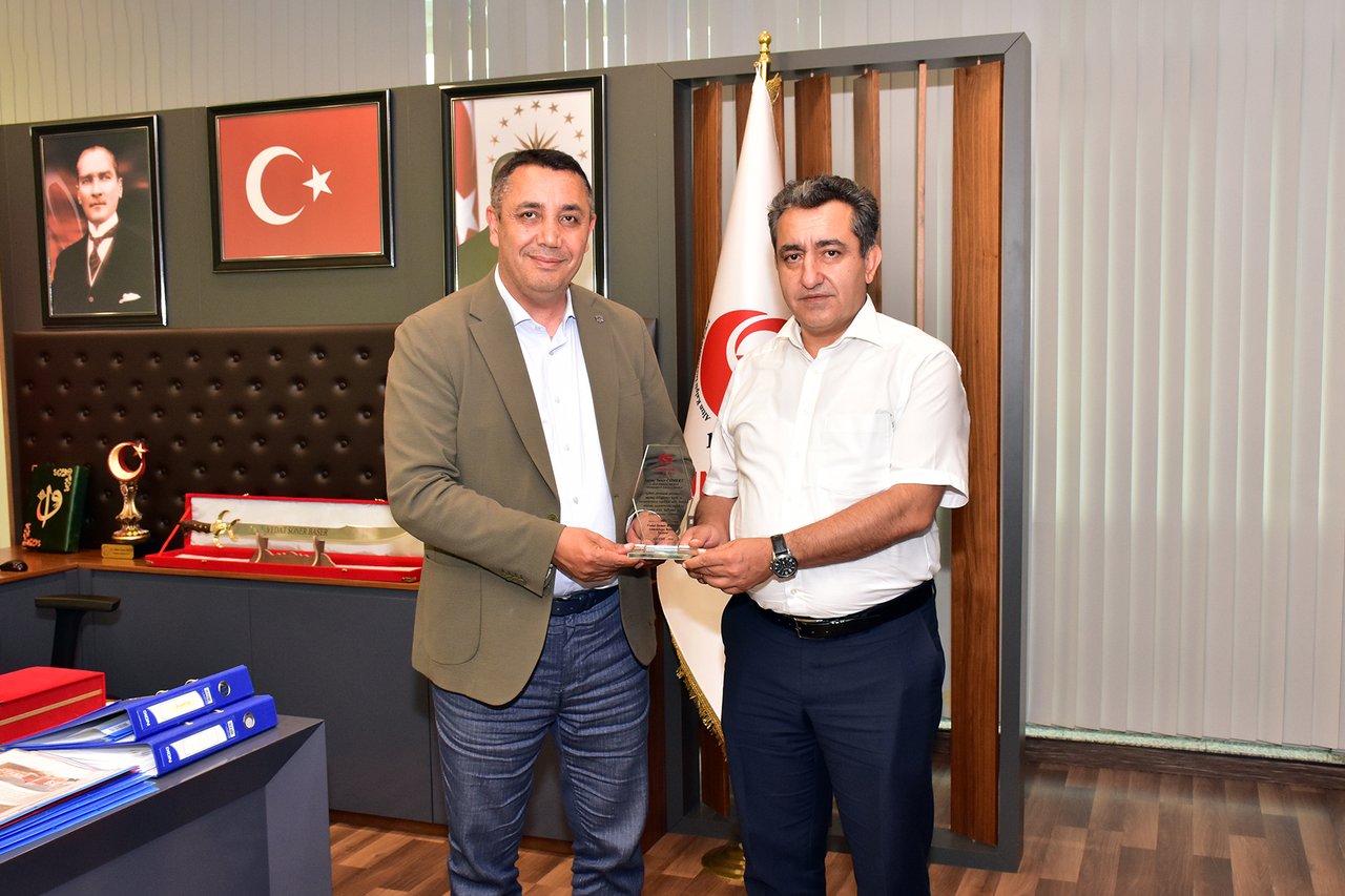 İL EMNİYET MÜDÜRÜMÜZ TANER CÖMERT, BAŞKANIMIZA VEDA ZİYARETİNDE BULUNDU
