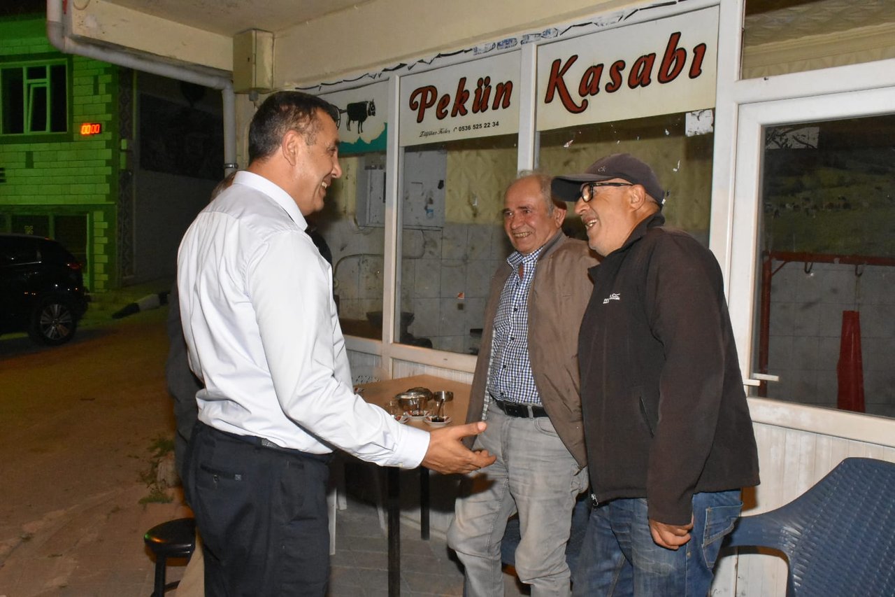 BAŞKANIMIZ, ÜNLÜPINAR BELDEMİZDE VATANDAŞLARIMIZLA HASBİHAL ETTİ