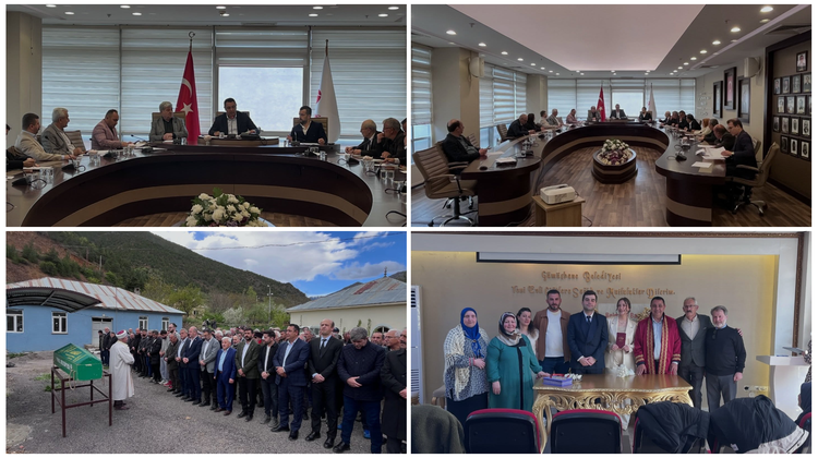 BAŞKANIMIZ BELEDİYE MECLİS TOPLANTISINA KATILDI, NİKAH KIYDI, CENAZE TÖRENİNE KATILDI