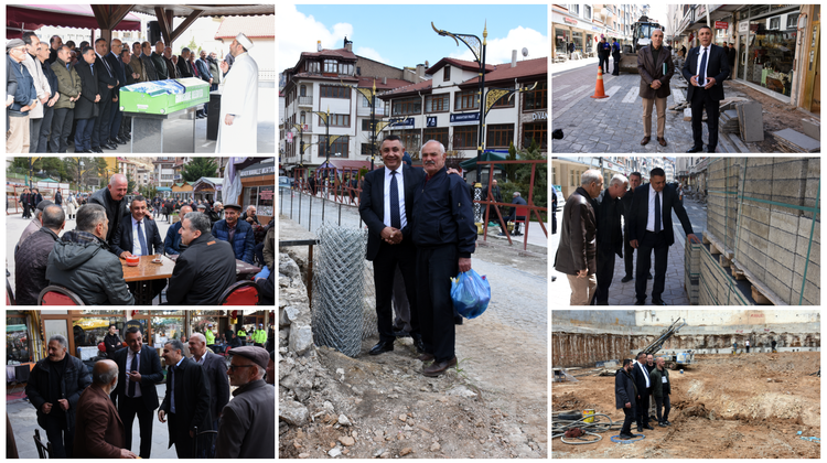 BAŞKANIMIZ, CENAZE TÖRENİNE KATILDI, ÇALIŞMA SAHASI İNCELEDİ, ZİYARETTE BULUNDU
