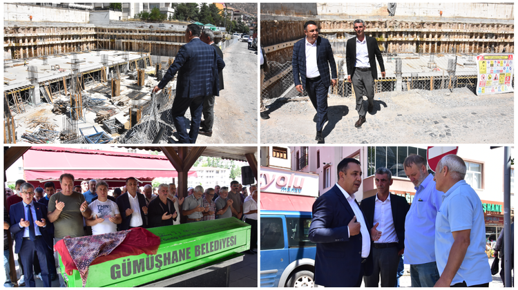 BAŞKANIMIZ CENAZE TÖRENİNE KATILDI, ÇALIŞMA SAHASI İNCELEDİ