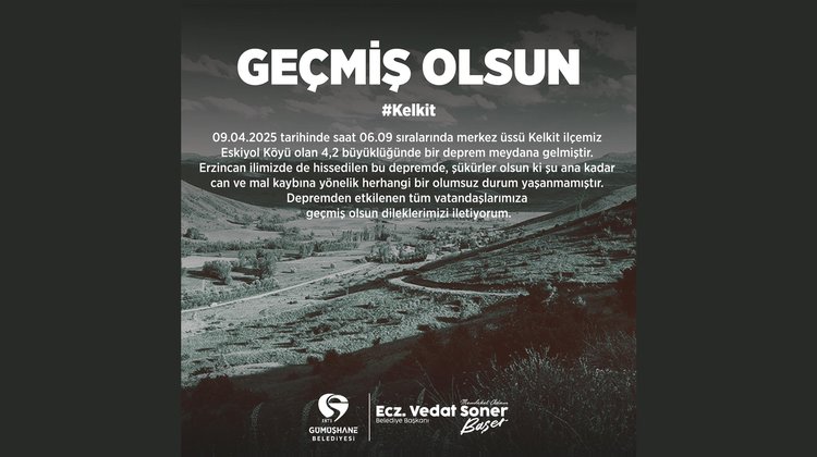 BAŞKANIMIZ, DEPREMDEN ETKİLENEN TÜM VATANDAŞLARIMIZA GEÇMİŞ OLSUN DİLEKLERİNDE BULUNDU