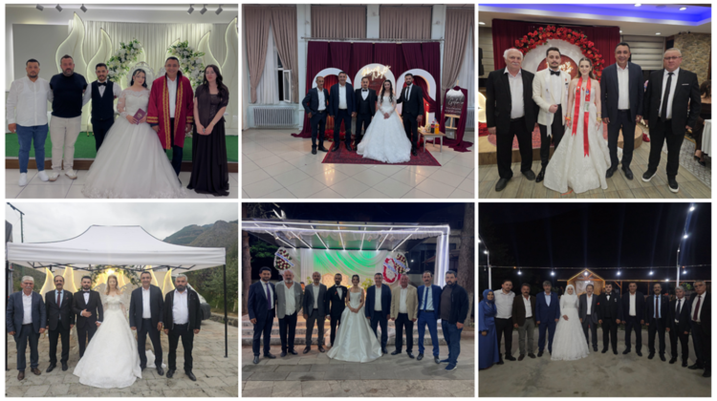 BAŞKANIMIZ, DÜĞÜN TÖRENİNE KATILARAK NİKÂH KIYDI