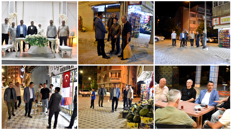 BAŞKANIMIZ, DÜĞÜN TÖRENİNE KATILDI, ÇALIŞMA SAHASI İNCELEDİ, TAZİYE ZİYARETİNDE BULUNDU