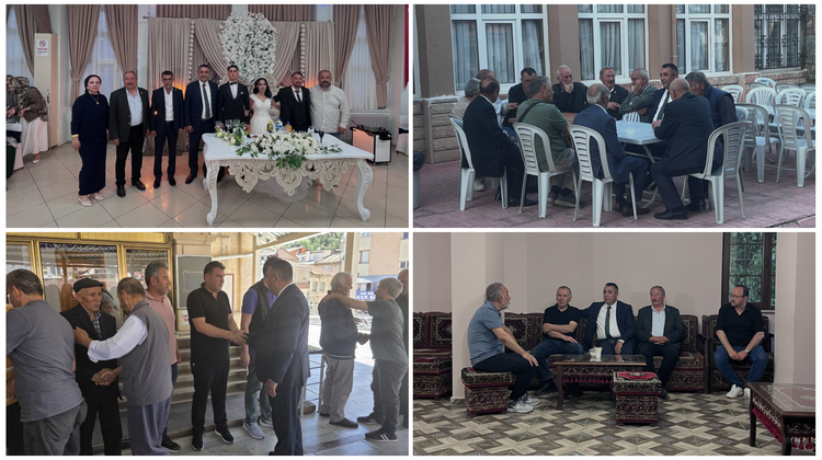 BAŞKANIMIZ, DÜĞÜN VE CENAZE TÖRENİNE KATILDI TAZİYE ZİYERETİNDE BULUNDU