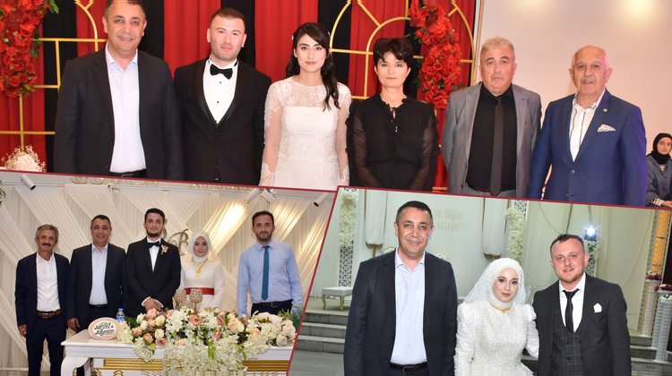 BAŞKANIMIZ, DÜĞÜNLERE KATILDI