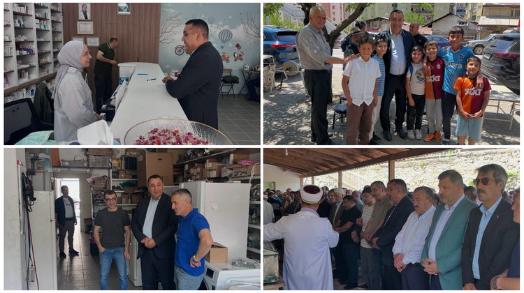 BAŞKANIMIZ, ESNAF ZİYARETİNDE BULUNDU, MUHAMMET YİĞİT ALKAN’I EBEDİYETE UĞURLARDI