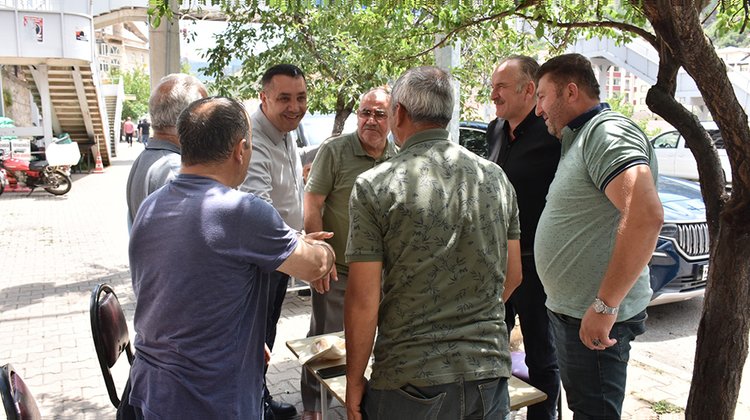 BAŞKANIMIZ HEMŞEHRİLERİYLE HASBİHAL ETTİ