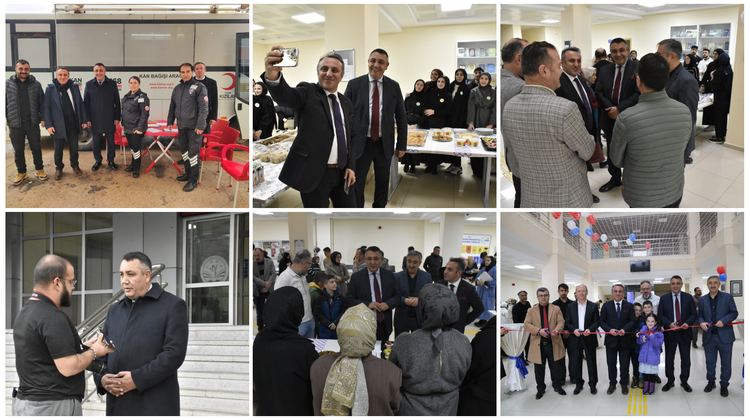 BAŞKANIMIZ, KAN BAĞIŞ ARACINI ZİYARET ETTİ, KERMES ETKİNLİĞİNE KATILDI