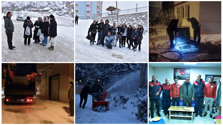 BAŞKANIMIZ, KAR KÜREME ÇALIŞMALARIMIZ KAPSAMINDA SAHADAYDIK