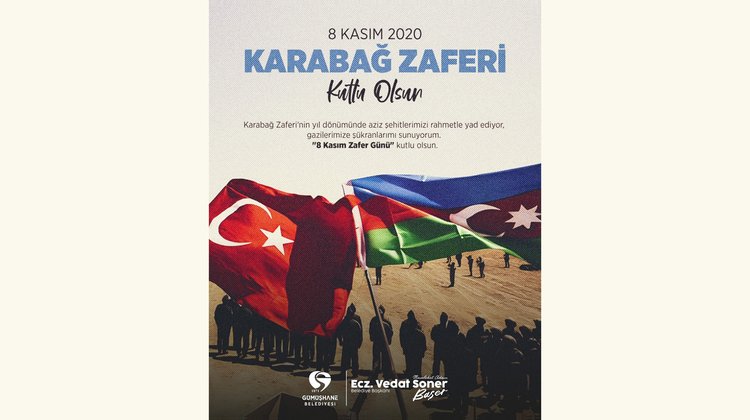 BAŞKANIMIZ, KARABAĞ ZAFERİ’NİN 5. YIL DÖNÜMÜNDE AZİZ ŞEHİTLERİMİZİ RAHMETLE YAD ETTİ