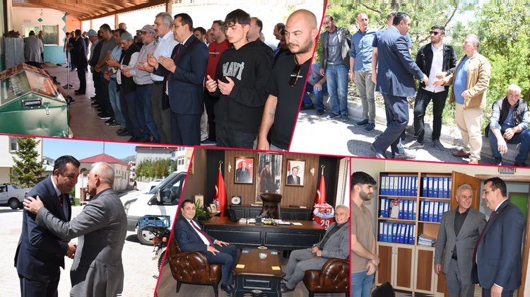 BAŞKANIMIZ, SAİME YILMAZ'I EBEDİYETE UĞURLADI ÜNLÜPINAR BELEDİYE ZİYARET ETTİ