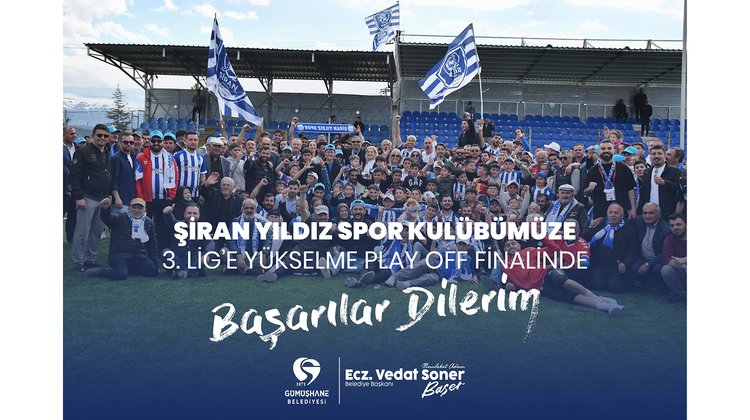BAŞKANIMIZ, ŞİRAN YILDIZ SPOR KULÜBÜMÜZE BAŞARILAR DİLEDİ