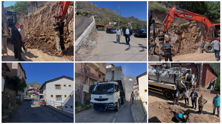 BAŞKANIMIZ, TANJANT YOLU GENİŞLETME, ASFALT ÇALIŞMALARIMIZI İNCELEDİ
