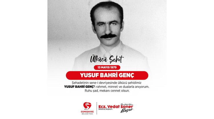 BAŞKANIMIZ, ÜLKÜCÜ ŞEHİDİMİZ YUSUF BAHRİ GENÇ’İ RAHMET, MİNNET VE DUALARLA ANDI