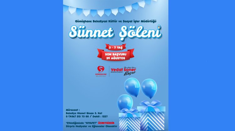 BELEDİYEMİZDEN SÜNNET ŞÖLENİ