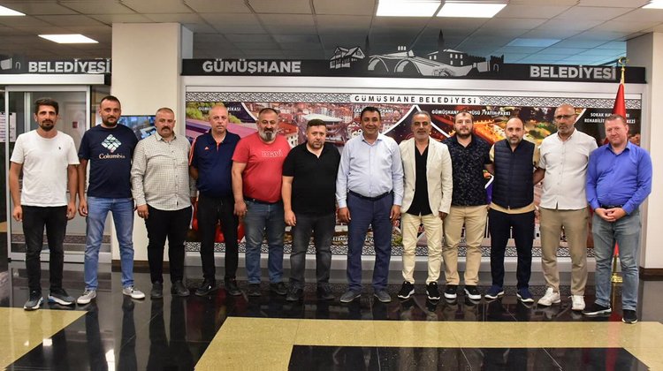GÜMÜŞHANESPOR KULÜP BAŞKANI EROL OCAK’DAN BAŞKANIMIZA ZİYARET