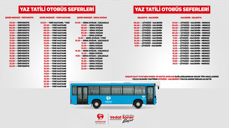 ŞEHİR İÇİ ULAŞIMDA YAZ SAATİ UYGULAMASI BAŞLADI