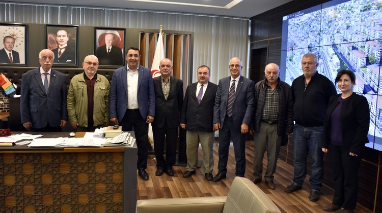 YEŞİLDERE NURİ DAYI ŞENLİKLERİ DERNEĞİ’NDEN BAŞKANIMIZA ZİYARET