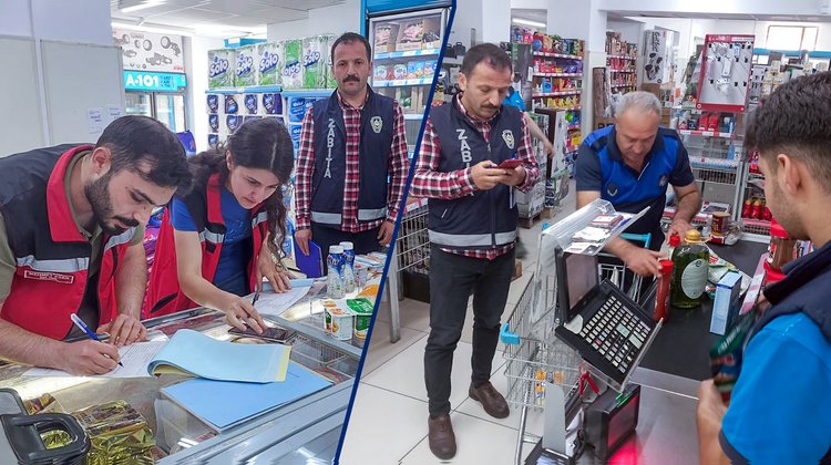 ZABITA EKİPLERİMİZDEN ZİNCİR MARKETLERE DENETİM